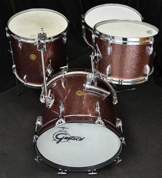 Steve Maxwell Vintage and Custom Drums 1 OWNER Gretsch Burgundy